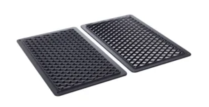 Cross and stripe grill grate